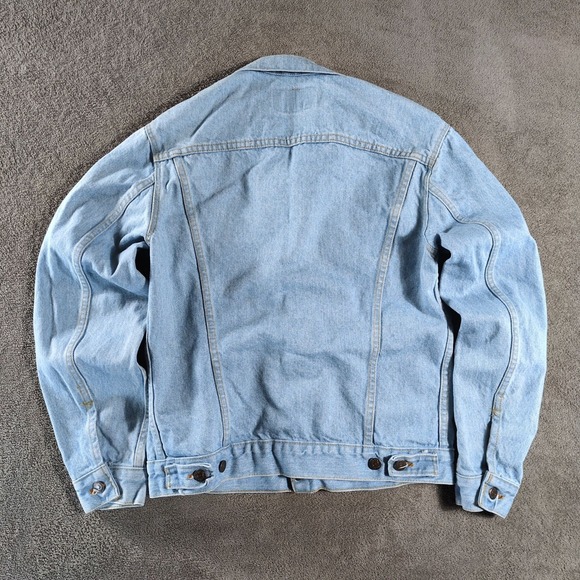 VTG Heritage Levi's Trucker Jacket 70506-0211 Denim Mens S Light Wash USA‎ 70s - Picture 2 of 9